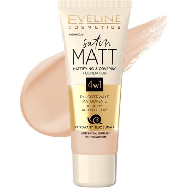 Foundation Satin Matt Mattifying & Covering - 104 Beige