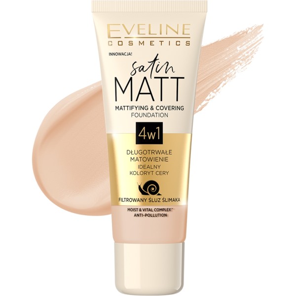 Foundation Satin Matt Mattifying & Covering - 104 Beige