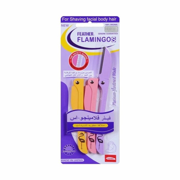 Feather Flamingos Womens Facial Hair Razor Blades