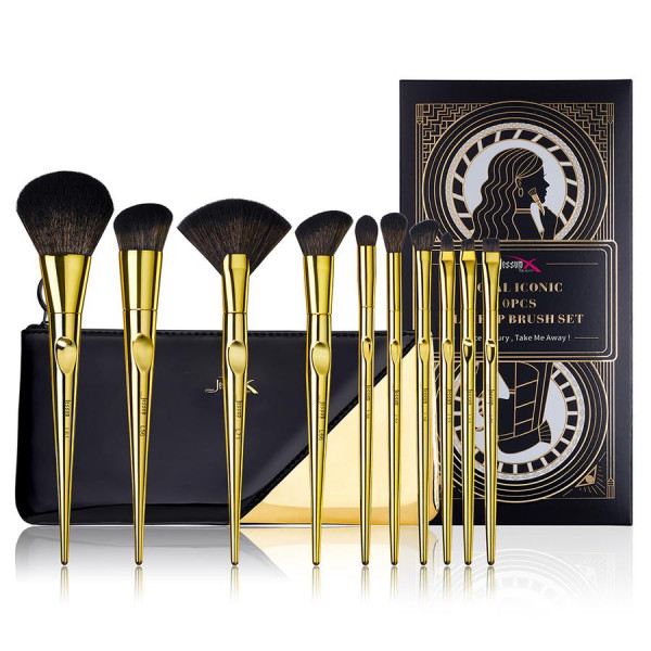 Gift Set Royal Iconic Gold Makeup Brush Set 10Pcs T317