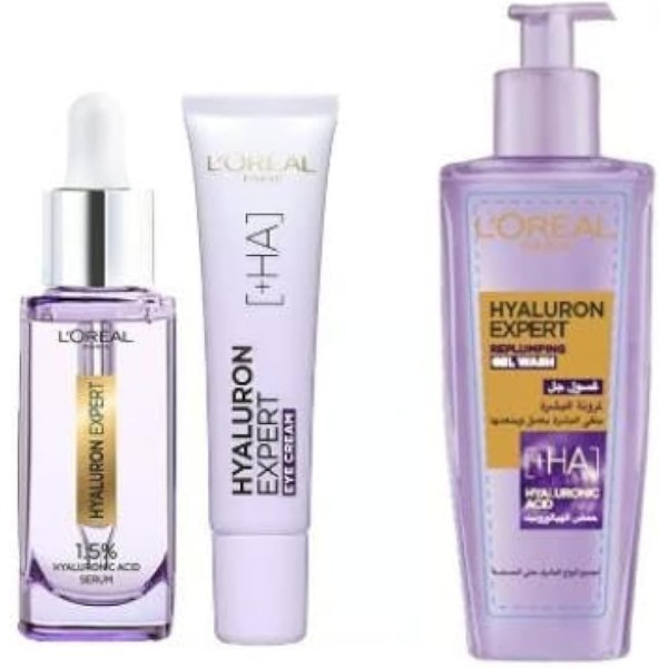 LOreal Hyaluron Expert Serum - Eye Cream - Wash Gel Offer
