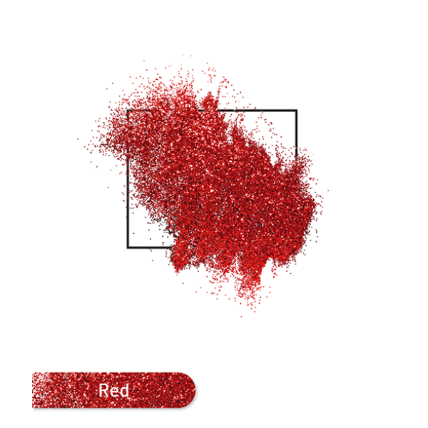 Nail Glitter Red