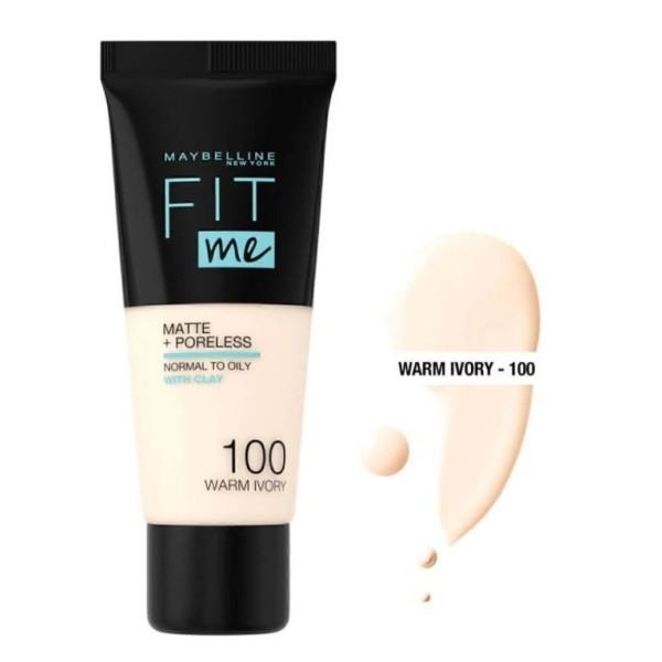 Foundation Fit Me Matte&Poreless 100 Warm Ivory
