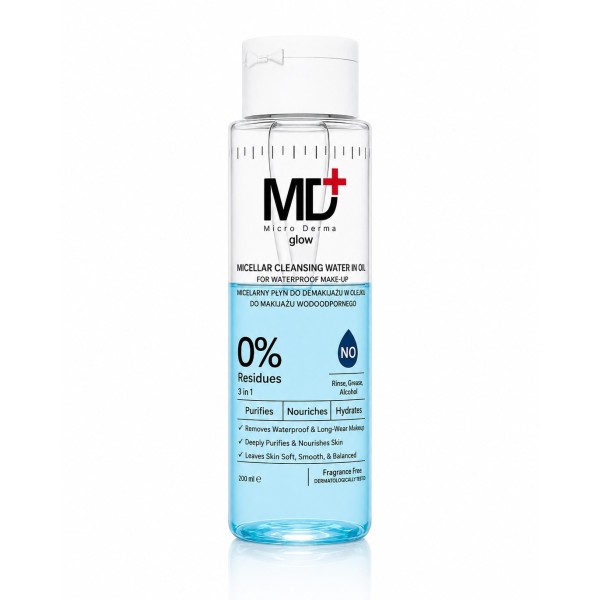 Micellar Cleansing Water In Oil For Waterproof Make-Up 200ML