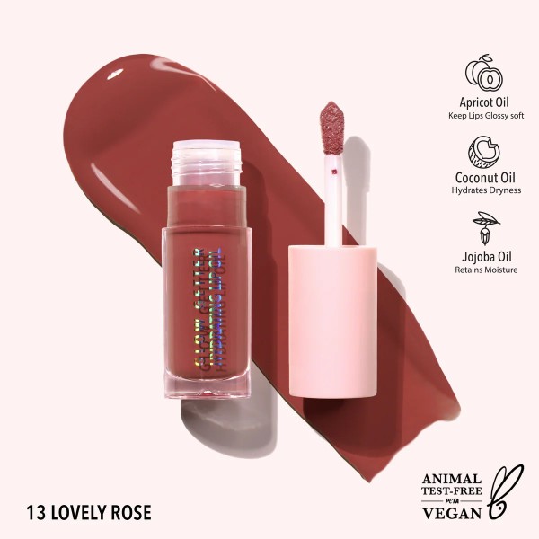 Lip Oil Glow Getter Hydrating (013, Lovely Rose)