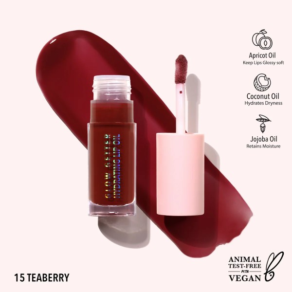 Lip Oil Glow Getter Hydrating (015, Teaberry)