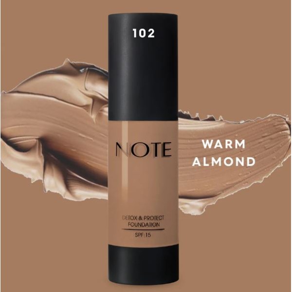 Foundation Detox Protect 102 Warm Almond