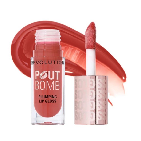 Lip Pout Bomb Plumping Gloss - Melba Warm Peach