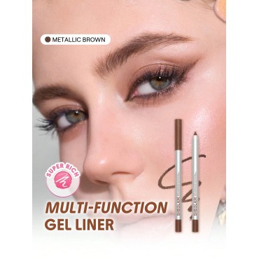 Eyeliner Gel Boldline Longwear Multi Function - Metallic Brown