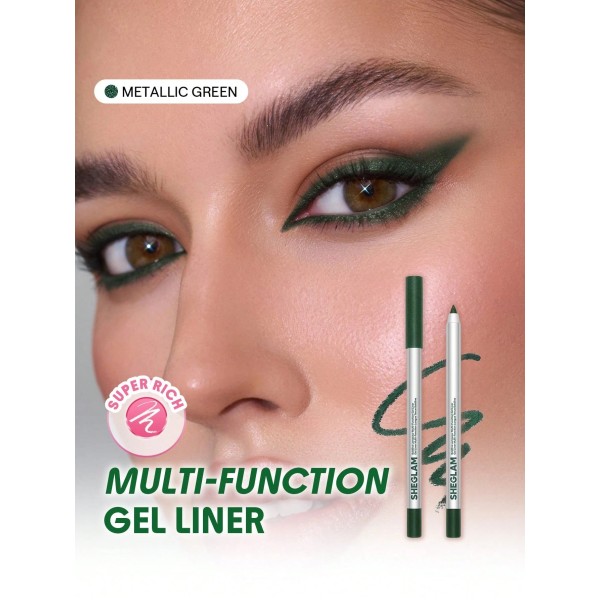 Eyeliner Gel Boldline Longwear Multi Function - Metallic Green