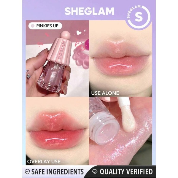 Jelly Wow Hydrating Lip Oil - Pinkies Up