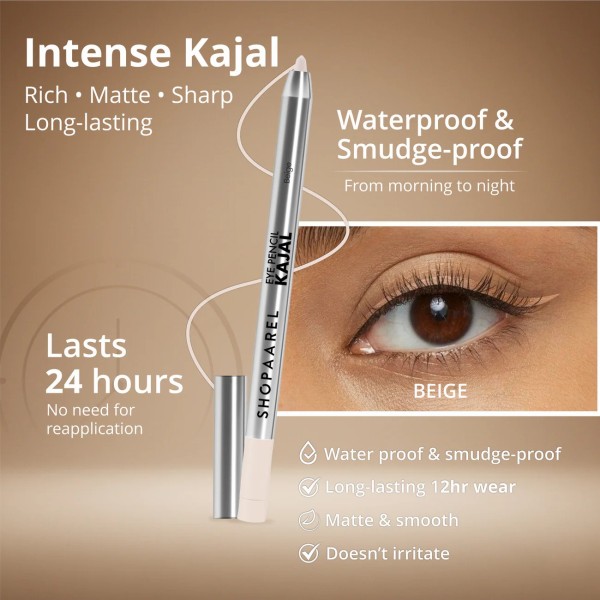 Eye Pencil Kajal Waterproof Beige