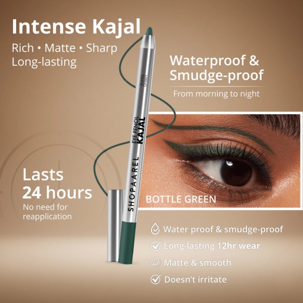 Eye Pencil Kajal Waterproof Bottel Green