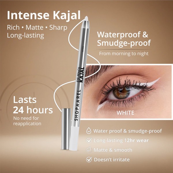 Eye Pencil Kajal Waterproof White